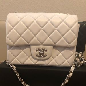 Chanel mini square flap bag (100% authentic)